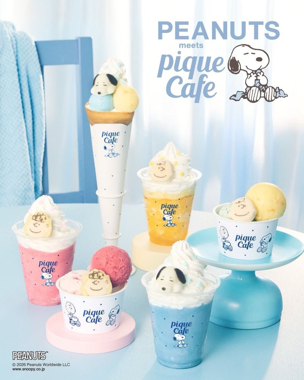 Gelato Pique Cafe又跟史努比聯名啦！超可愛「睡覺史努比可麗餅、莎莉莓果冰沙」這天開賣！-5