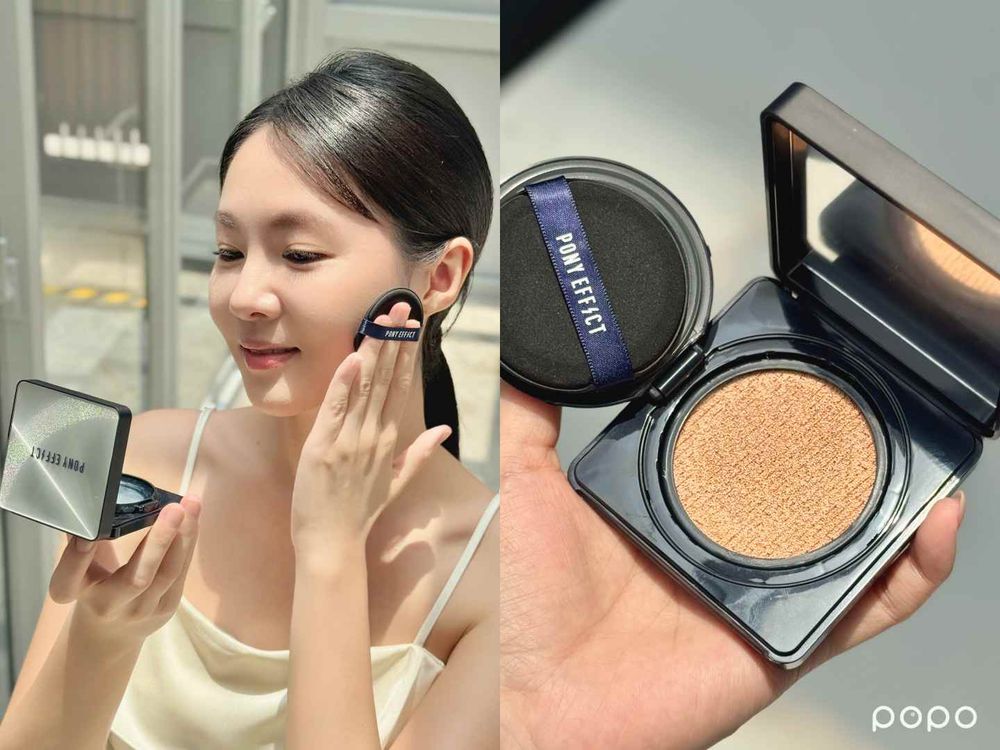 PONY EFFECT「會呼吸氣墊」新升級！全新小銀盒神盾氣墊奢華注入依克多因、還能抗藍光，一拍打造零粉感貼膚陶瓷肌！-5