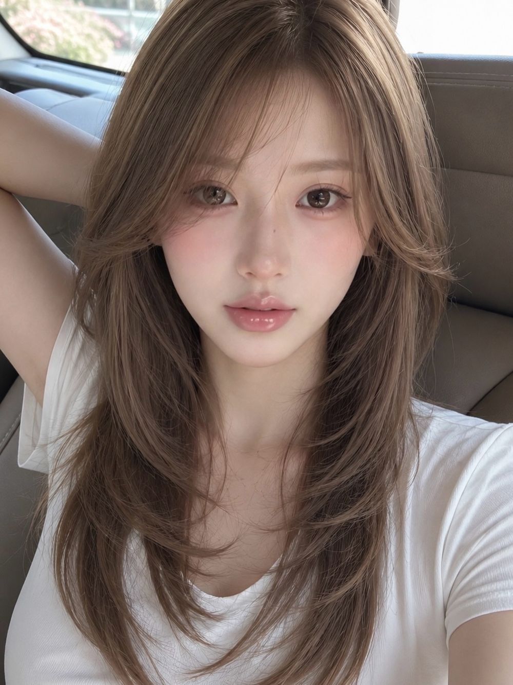 不用漂也能白兩階！韓女夏天都在染「6款顯白棕髮色」推薦，蜜茶棕、奶茶色超仙，黑髮直接染也巨顯白！-12