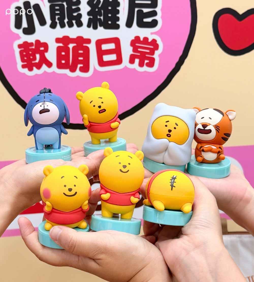 小熊維尼在7-11！日本插畫家nagano聯名「維尼坐姿矯正玩偶、磁吸跳跳虎吊飾」全都太想買！-6