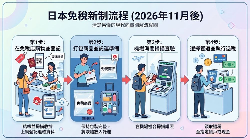 2026日本免稅新制度11月上路！「先買後退怎麼辦理、要去哪裡登記退稅」5大重點快筆記！-12