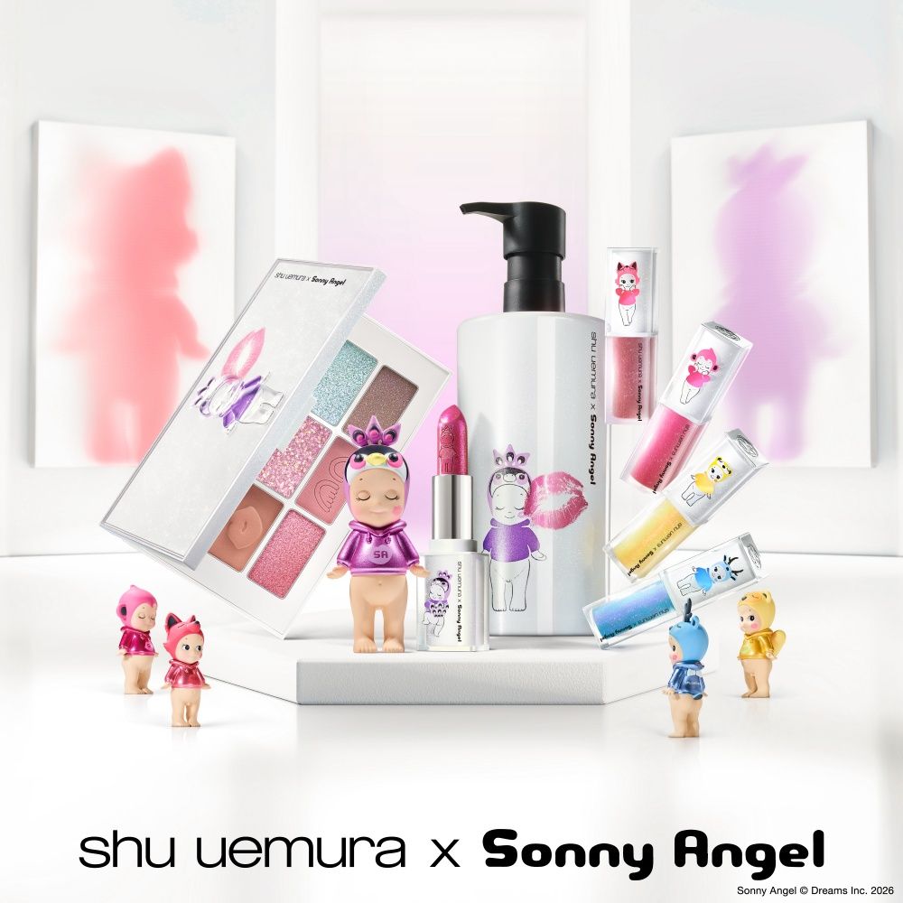 植村秀週年慶聯名開外掛！攜手Sonny Angel推11款限定彩妝，滿額還送「天使盲盒鑰匙圈＋隨身杯」逼人湊週邊贈品！-5