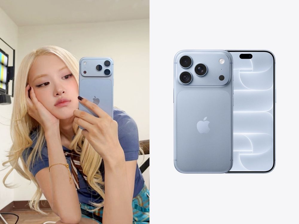 韓星都換上iPhone 18 Pro啦！Rosé「勃根地紅&冰川藍」兩大新色都入手、IVE全團也都換新手機？！-3