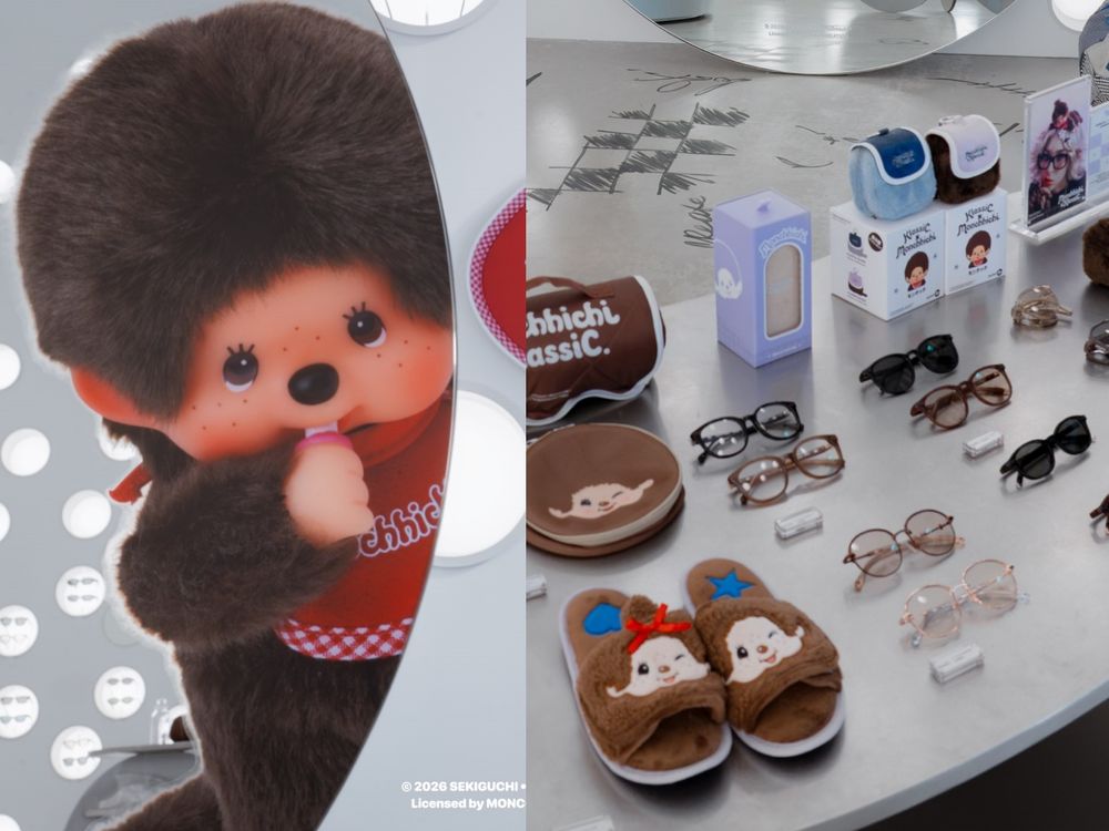 KlassiC.聯名蒙奇奇Monchhichi！「睫毛雀斑」藏進眼鏡可愛炸！水壺、拖鞋周邊得全拿下！-1