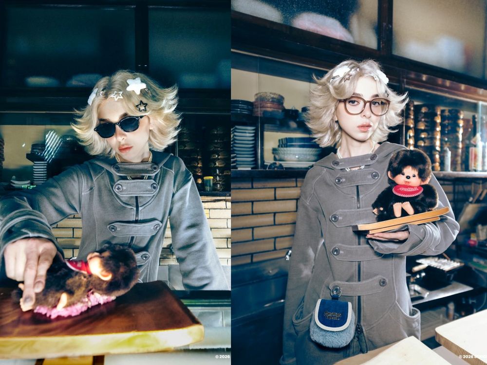 KlassiC.聯名蒙奇奇Monchhichi！「睫毛雀斑」藏進眼鏡可愛炸！水壺、拖鞋周邊得全拿下！-5