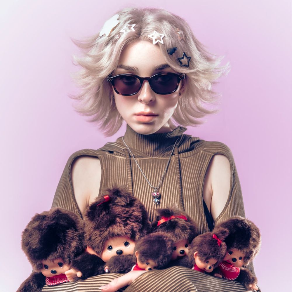 KlassiC.聯名蒙奇奇Monchhichi！「睫毛雀斑」藏進眼鏡可愛炸！水壺、拖鞋周邊得全拿下！-7