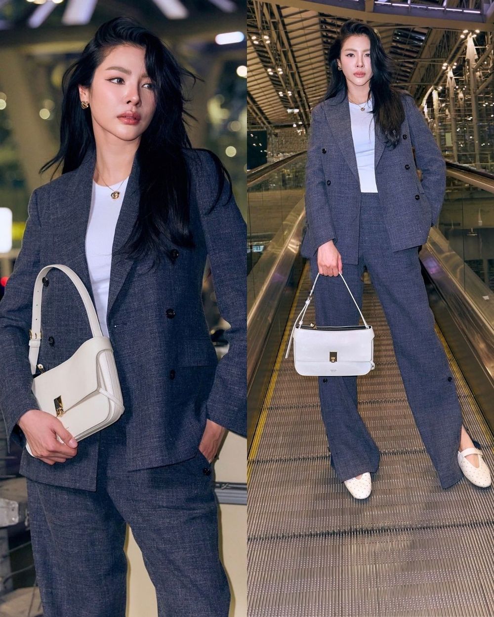 這一排氣勢太強！Ferragamo女霸總們都出發囉！Nana、林心如、Faye都將現身米蘭大秀！-3