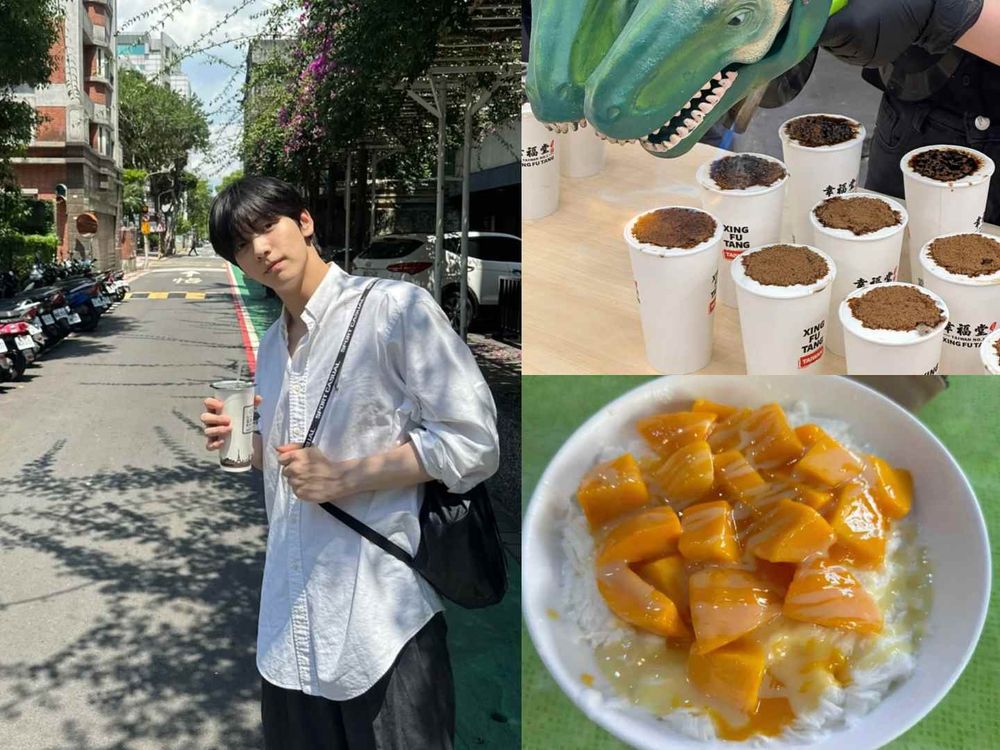 韓星的「台灣感性」回顧合輯！邊佑錫超級「在地化」吃貨模式狂開，IVE LIZ文青可愛小物取向公開！-10