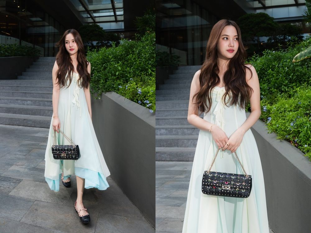 眾女神愛包來了！Valentino鉚釘包紅回來了！泰國女神Freen、街拍女王Dakota Johnson都愛揹！-4