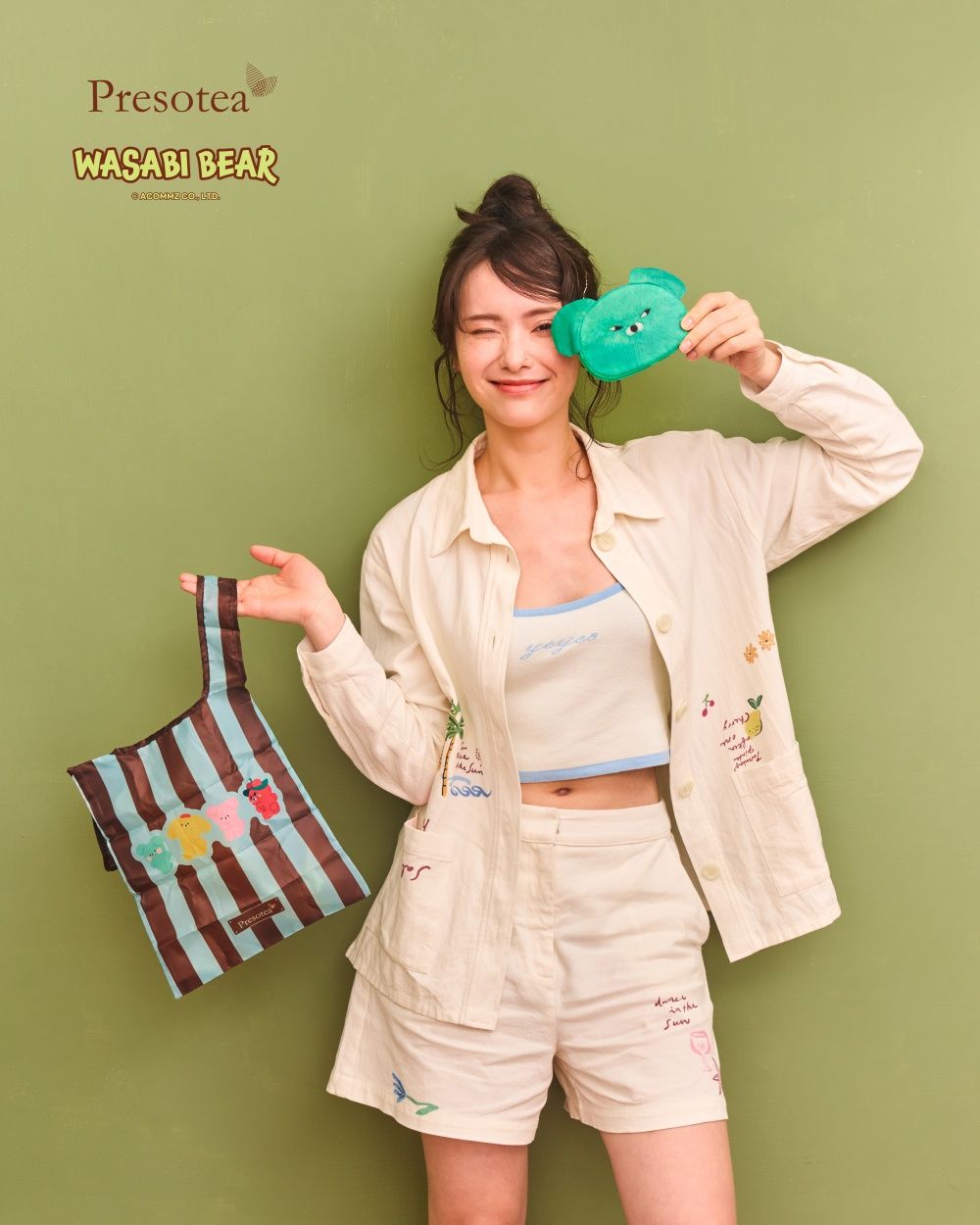 鮮茶道跟Wasabi Bear聯名啦！3款限定杯身萌翻天、還有「飲料店員芥末熊娃包&購物袋」要買！-9