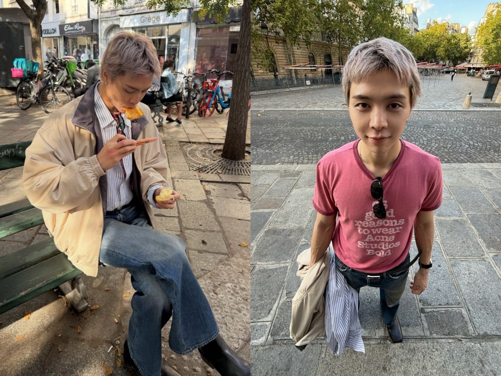 西珍妮的愛人來巴黎了！NCT Johnny「清爽男友風」降臨Acne Studios大秀！188神比例穿什麼都好看！-6
