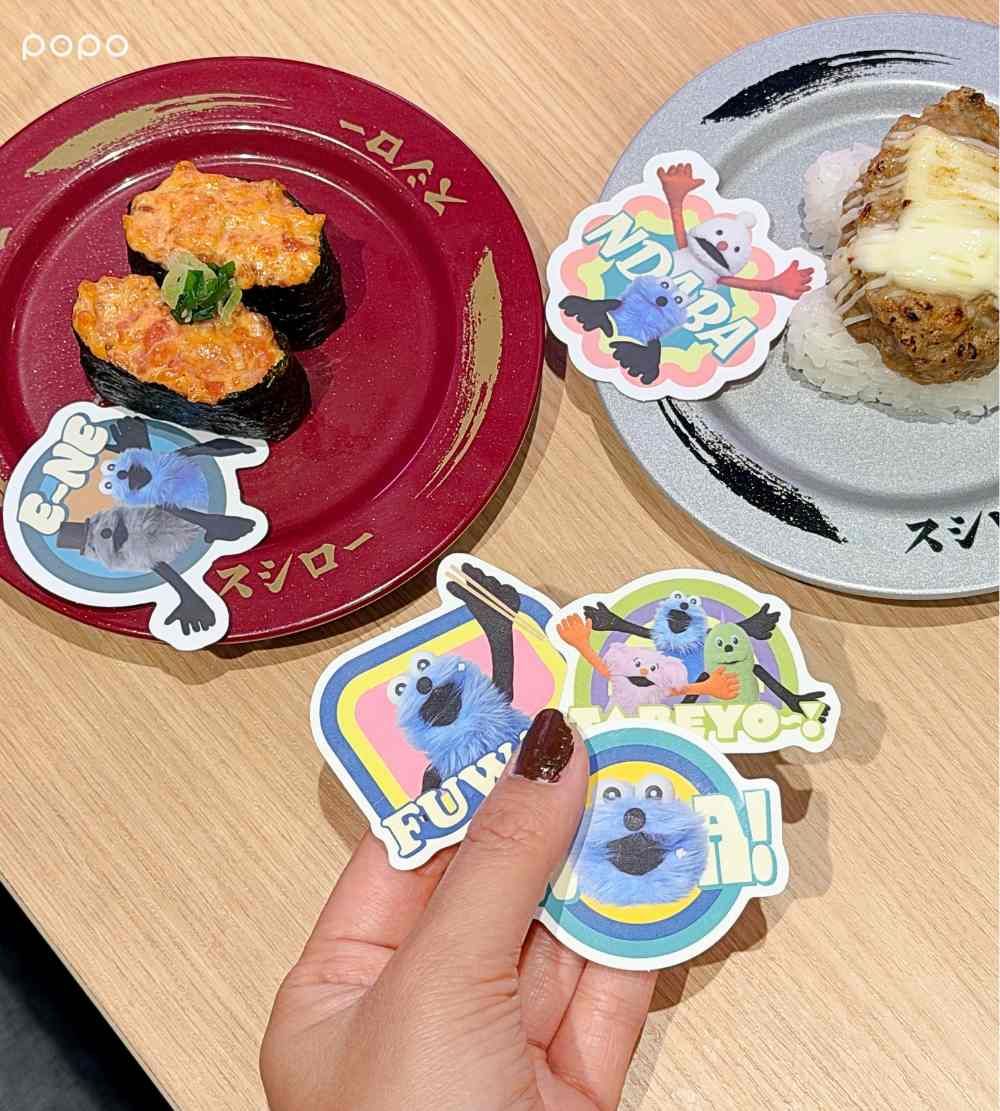 壽司郎跟日本爆紅PUPPET SUNSUN聯名啦！超可愛「SUNSUN吃鮭魚手指玩偶、貼紙包」全都免費送！-7