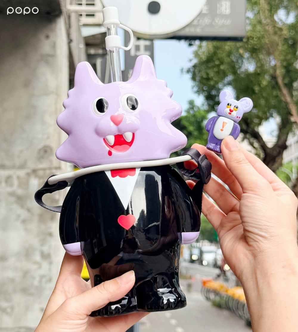 CAFE!N跟香港潮玩「CLUBBABO」聯名啦！超可愛「吸血鬼貓貓水杯、小小鼠零錢包」全都要買！-7