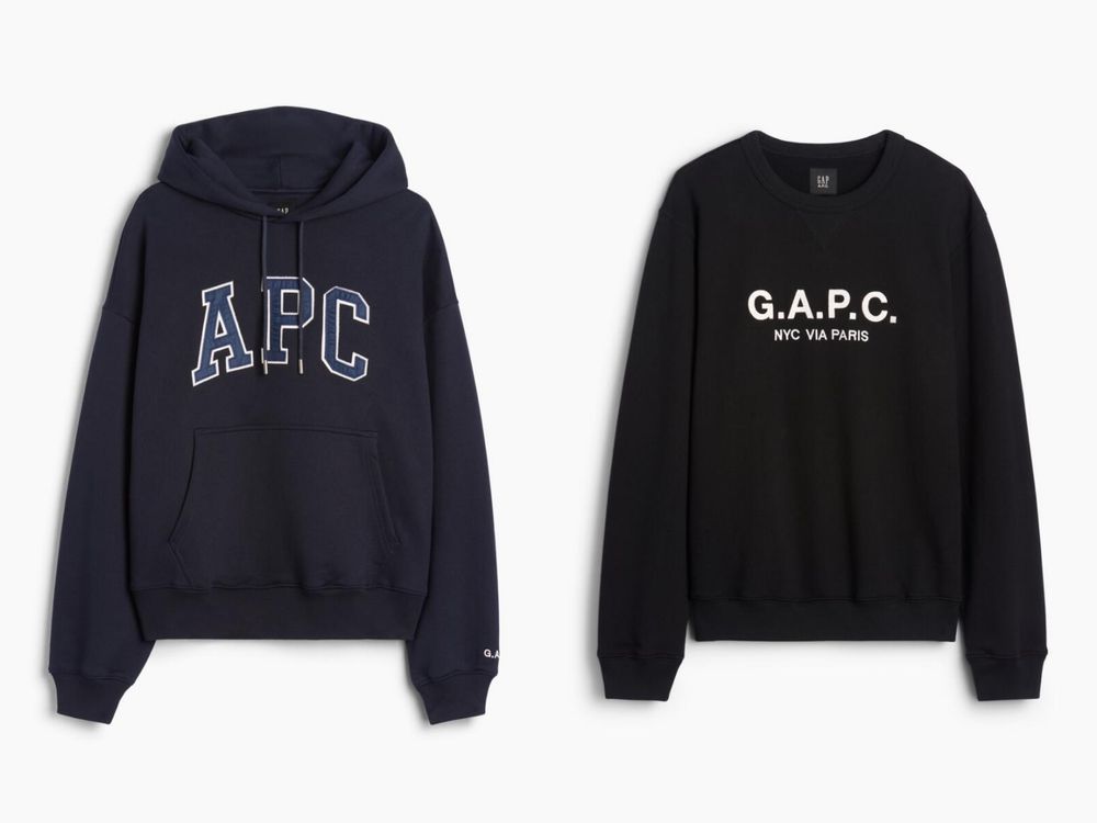 這價格不買不行！Gap法國品牌A.P.C.聯名系列真的來了！「LOGO帽T、托特包」開賣就搶爆！-8
