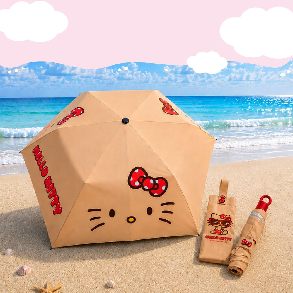 全家開賣超可愛曬黑三麗鷗周邊！「焦糖色Hello Kitty證件套、吃冰大耳狗原子筆」百元就能買！-8