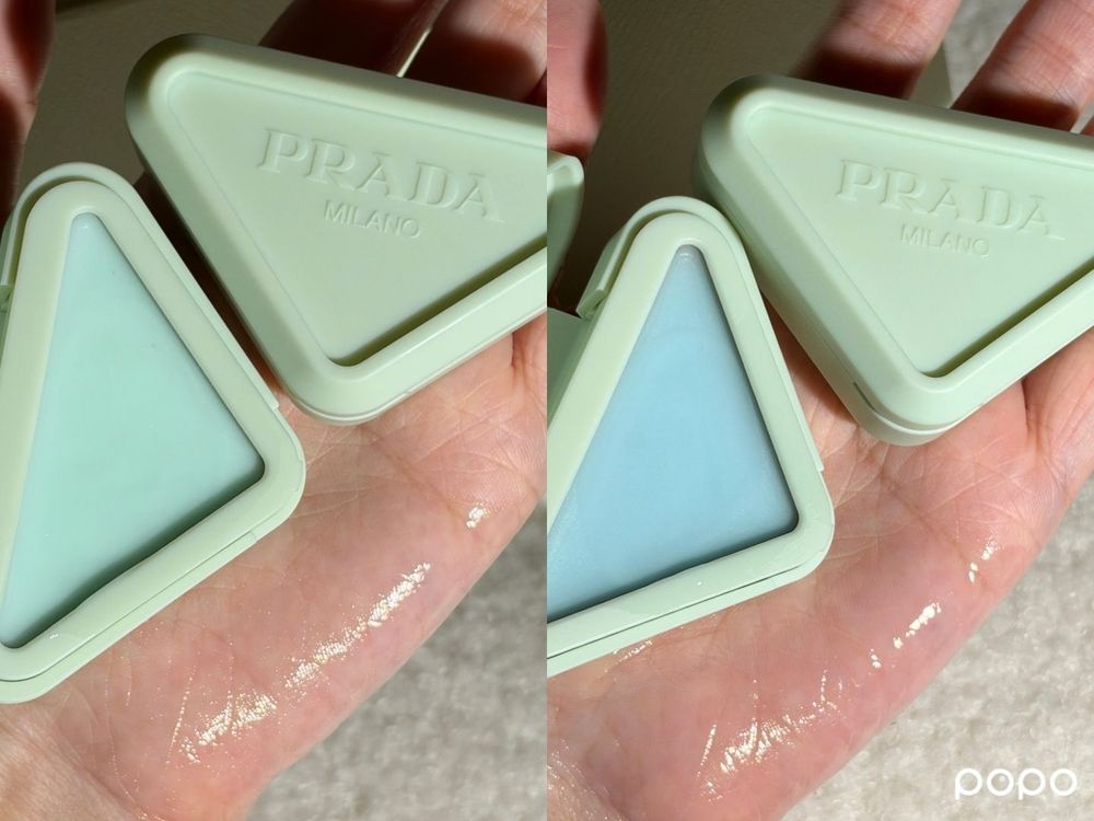 邊佑錫同款護唇＋1！PRADA三角凍唇膜，一抹融化嘟潤水光，玻尿酸保濕、溫和代謝角質，乾唇唇紋一次照顧！-3