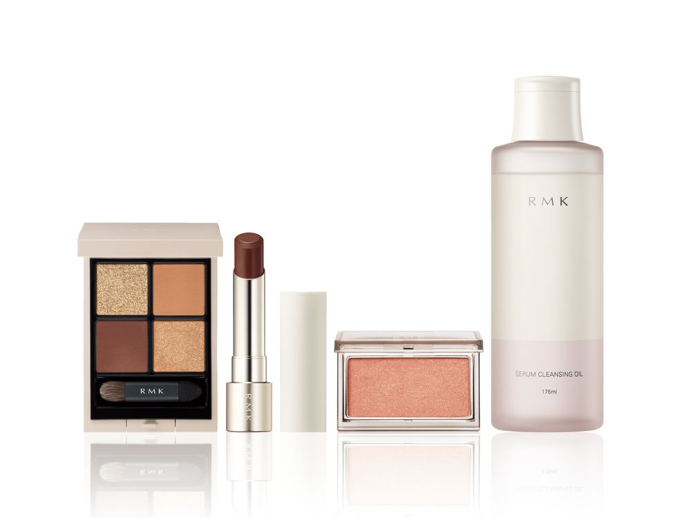 RMK「2026梅田阪急限定彩妝」來了！琥珀眼影盤、玫瑰金腮紅打造秋日內斂高奢妝容，信義A8獨家登場、這波絕對手刀搶！-3