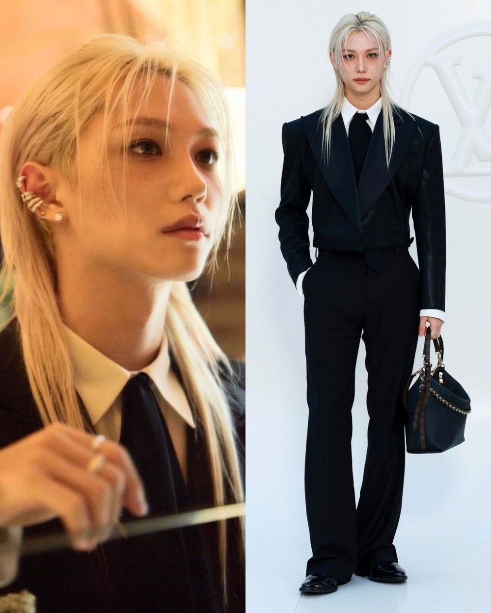 LV大秀Felix這套根本是「我的新郎迎面走來」！申敏兒、Lisa雙女王駕到～大秀亮點看不完！-1