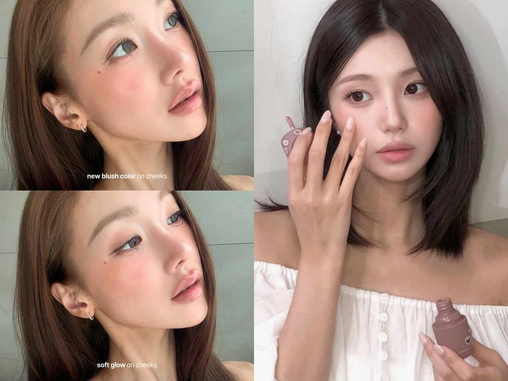 白開水、幼態感退燒！張員瑛、Winter都在畫「烏龍茶妝」大勢，腮紅、眼影畫法是關鍵，低飽和茶粉棕色完美拿捏鬆弛女人味！-11