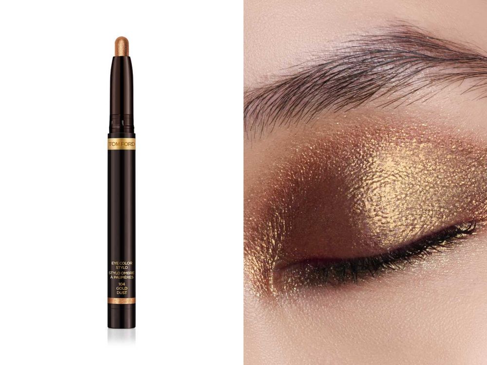 TOM FORD 2027秋冬伸展台妝容解析！全新「鑽光眼影筆」寶石璀璨光澤太高級，眼影暈染、俐落眼線一筆搞定！-14