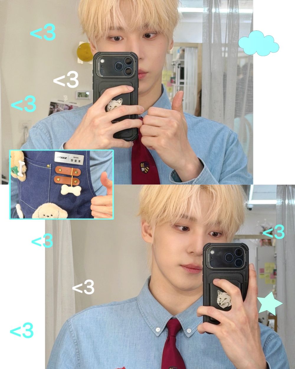 自拍不求人！盤點5位超愛「對鏡自拍」KPOP男愛豆，BTS泰亨幾乎每則貼文都有，SVT DK連入伍照都不放過！-11