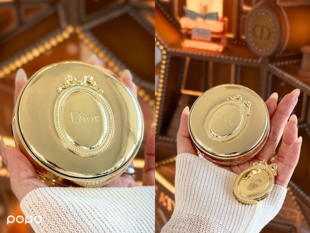 DIOR聖誕彩妝把「高訂勳章」變隨身唇膏！肉桂奶茶唇色、焦糖眼影與金色氣墊，連包裝都值得收藏！-15