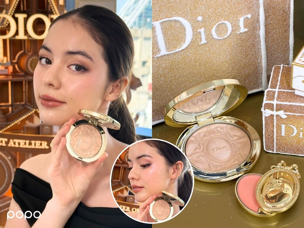 DIOR聖誕彩妝把「高訂勳章」變隨身唇膏！肉桂奶茶唇色、焦糖眼影與金色氣墊，連包裝都值得收藏！-7