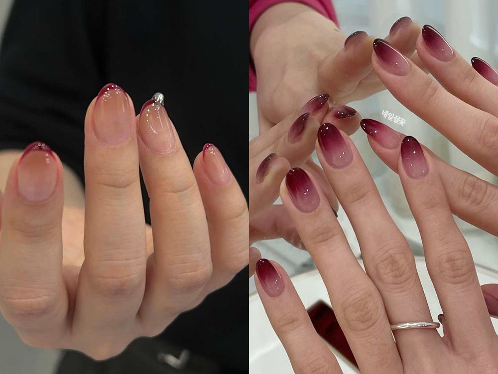 2026韓國秋季美甲範本！豹紋美甲回歸、石榴玫瑰女人味爆棚，「Anti-Blush」趨勢延燒指尖，灰棕色漸層質感滿分！-6