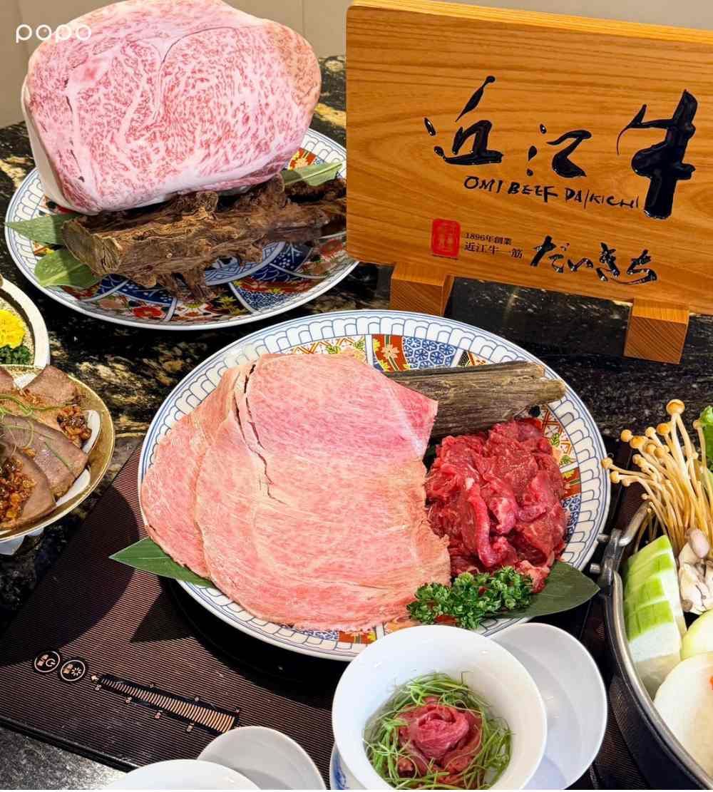 壽喜燒也吃得到台南溫體牛！橋山壽喜燒「特選溫體牛+A5和牛」太欠吃、還有「口水和牛舌」要點！-2