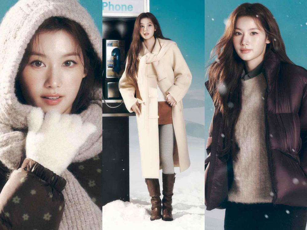 ONCE快看老婆美成什麼樣！Sana化身「雪地公主」降臨COVERNAT冬季形象！每套都想直接複製貼上！-9