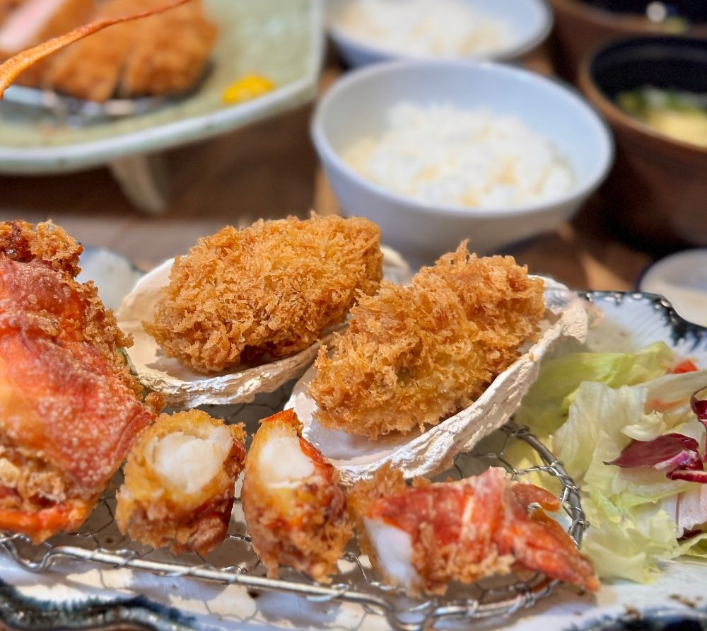 勝勢豬排開賣奢華雙人套餐！「酥炸軟殼龍蝦+粉紅豬排+廣島牡蠣」超罪惡、只有這間店點得到！-7