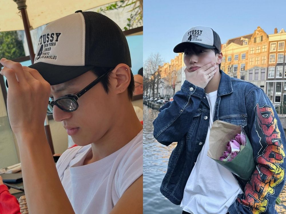 不只友情刺青、私服情侶款狂抓！ATEEZ崔傘、友榮「雨傘CP同款」肉搜！卡西歐手錶、帽子幫你找到了！-10