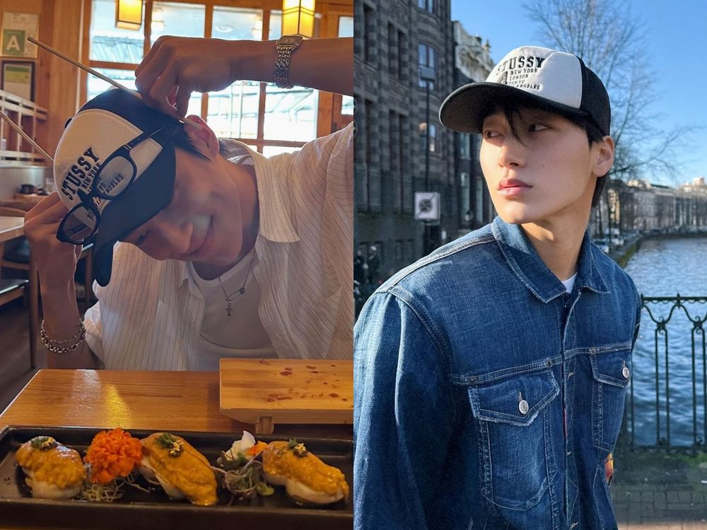不只友情刺青、私服情侶款狂抓！ATEEZ崔傘、友榮「雨傘CP同款」肉搜！卡西歐手錶、帽子幫你找到了！-9