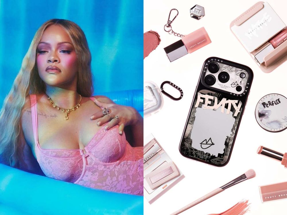這聯名太懂女孩了！CASETiFY聯手蕾哈娜Fenty Beauty！「鏡面手機殼、收納支架」補妝自拍都方便！-4