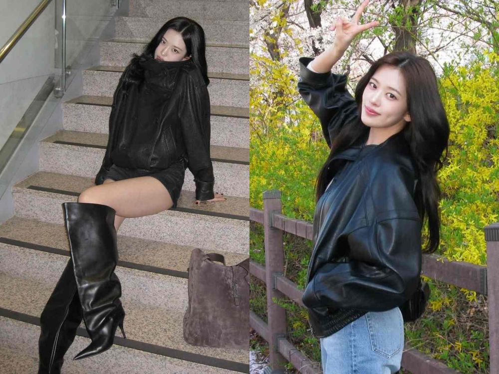 皮衣根本是女神必備！6位「超會穿皮衣」女愛豆盤點！子瑜美得太犯規！H2H Juun配無框眼鏡氣場全開！-11
