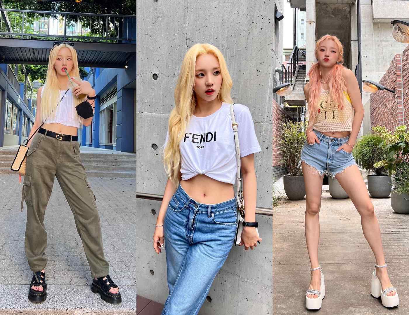 (G)I-DLE《I feel》新專輯回歸!一窺成員『私服穿搭技巧』基本白T也能一秒穿出時髦感!-5