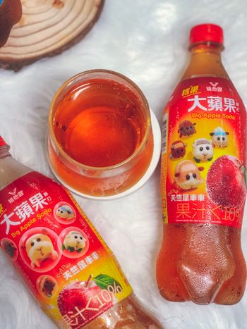 🌸29元買到的天竺鼠車車來囉🚗大蘋果西打好喝～