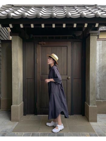 午後餘光の京都穿搭