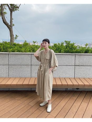 禪系の假日穿搭/日系棉麻洋裝