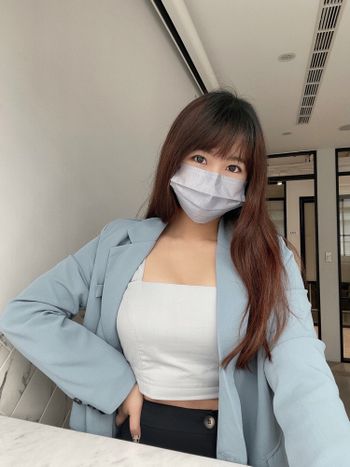 OOTD〰️連口罩都搭配的寶寶藍西外穿搭💙