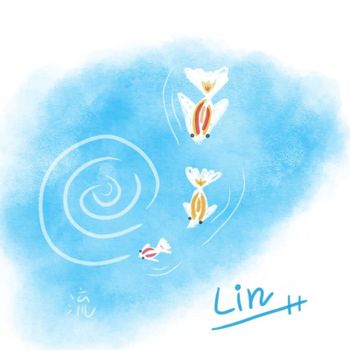 《手繪日常》魚兒水中游 🐟