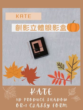 【Kate】凱婷「創影立體眼影盒」分享～