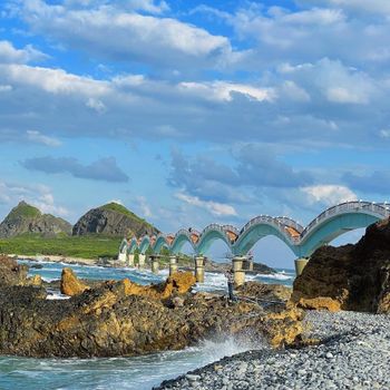 台東景點📍視野開闊的拱橋美麗海景三仙台