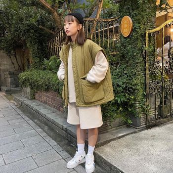 ootd 鋪棉外套變成背心