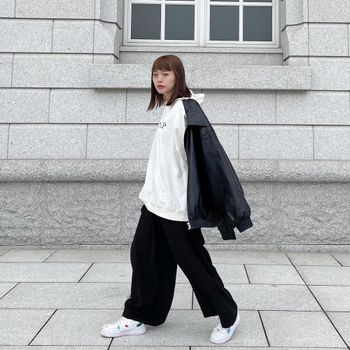 ootd 黑白配