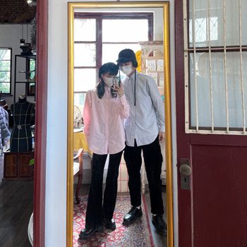 OOTD｜襯衫情侶穿搭
