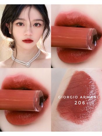 Giorgio Armani奢華訂製絲絨唇萃206紅棕玫瑰