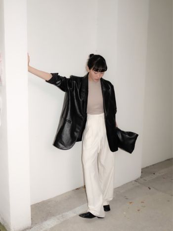 OOTD｜皮外套😎
