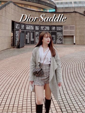 Dior Saddle 老花馬鞍小腰包🖤改造鏈條包〰️6套穿搭