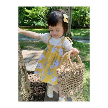 寶寶穿搭｜野餐少女的米黃嫩黃亮黃